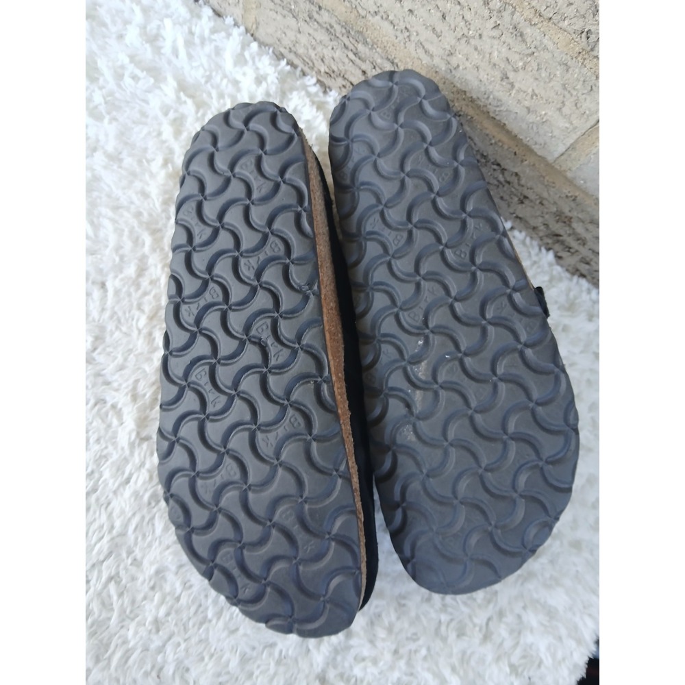 Birkenstock Women's Buckley Shearling Black Seude Clog Sandals Sz 39 US 8 - Picture 6 of 6